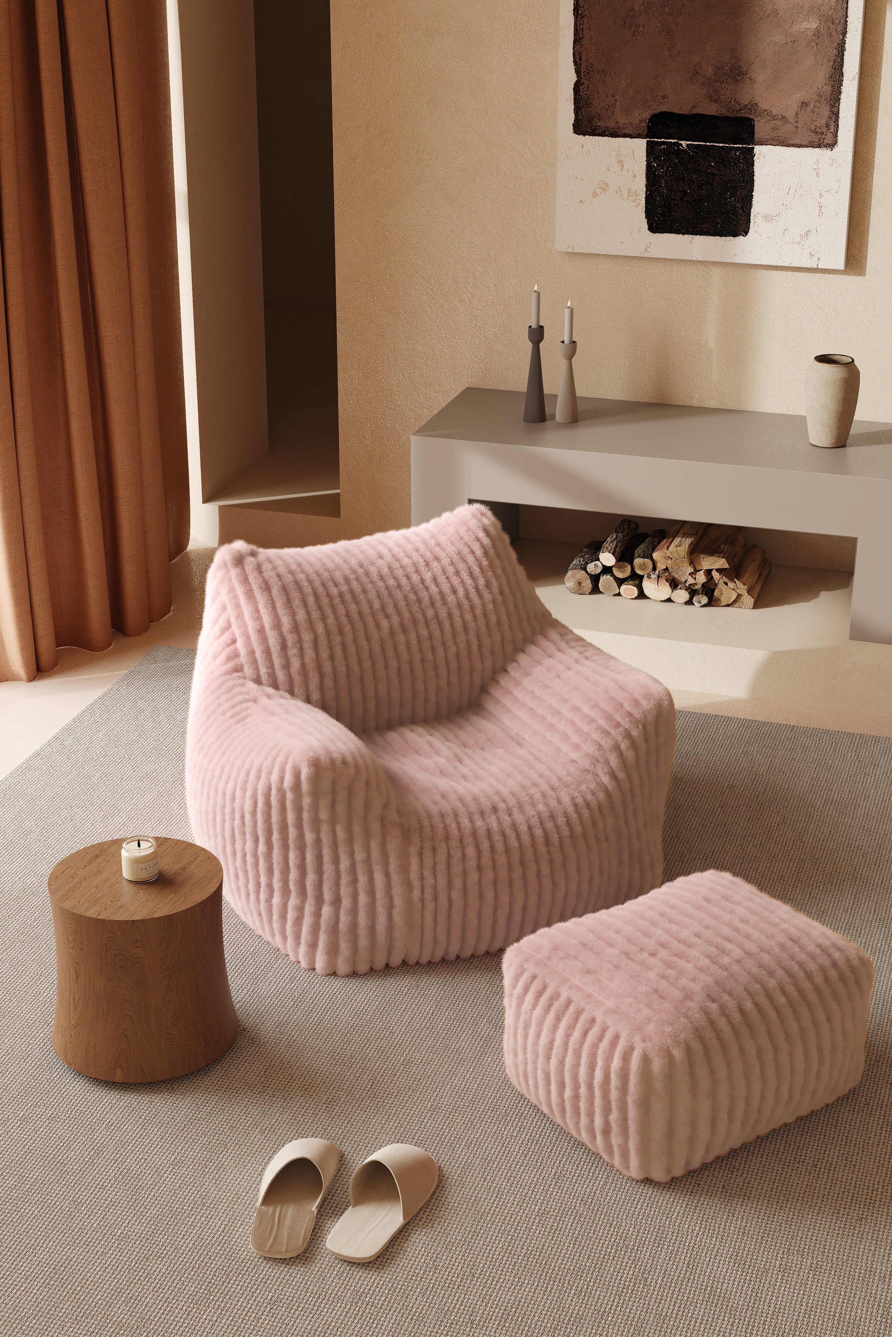 DODO LOUNGE CHAIR - CHANNEL CORD KKUSO.HOME#color_soft-carol