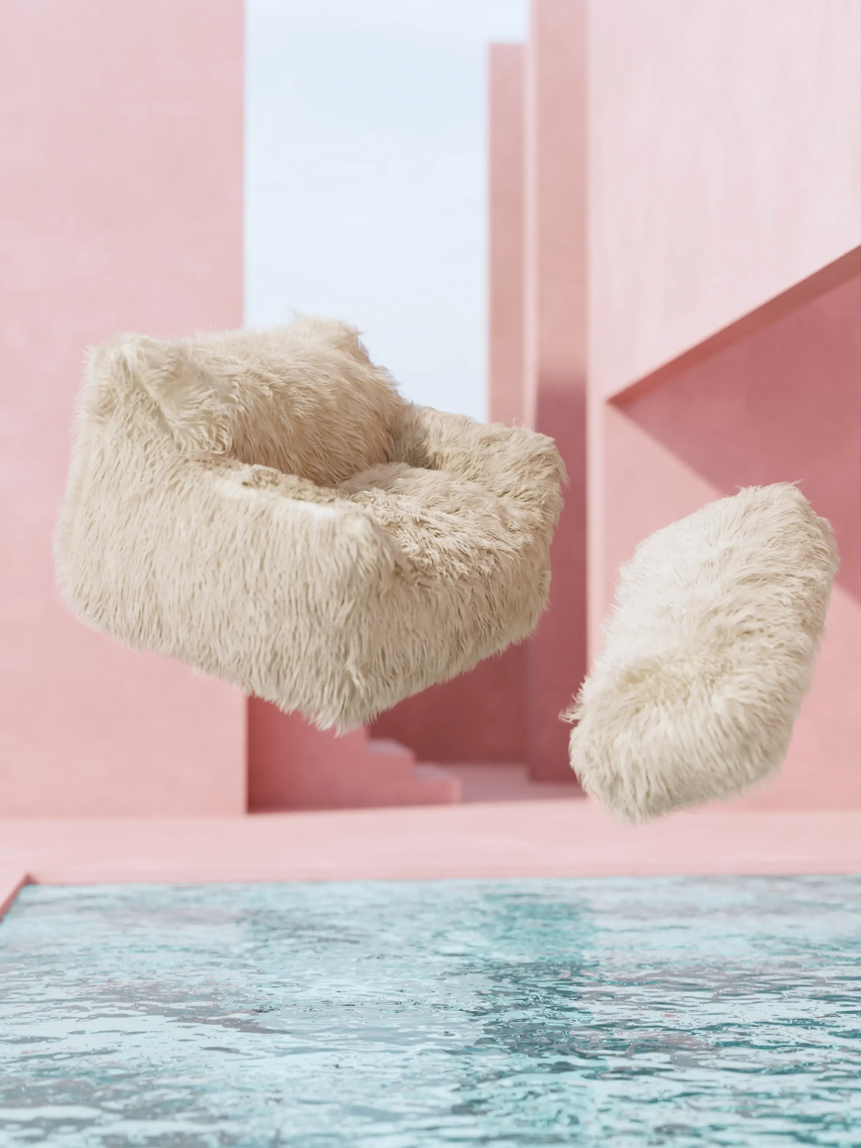 DODO TWO-SEATER LOUNGE - FAUX FUR - KKUSO