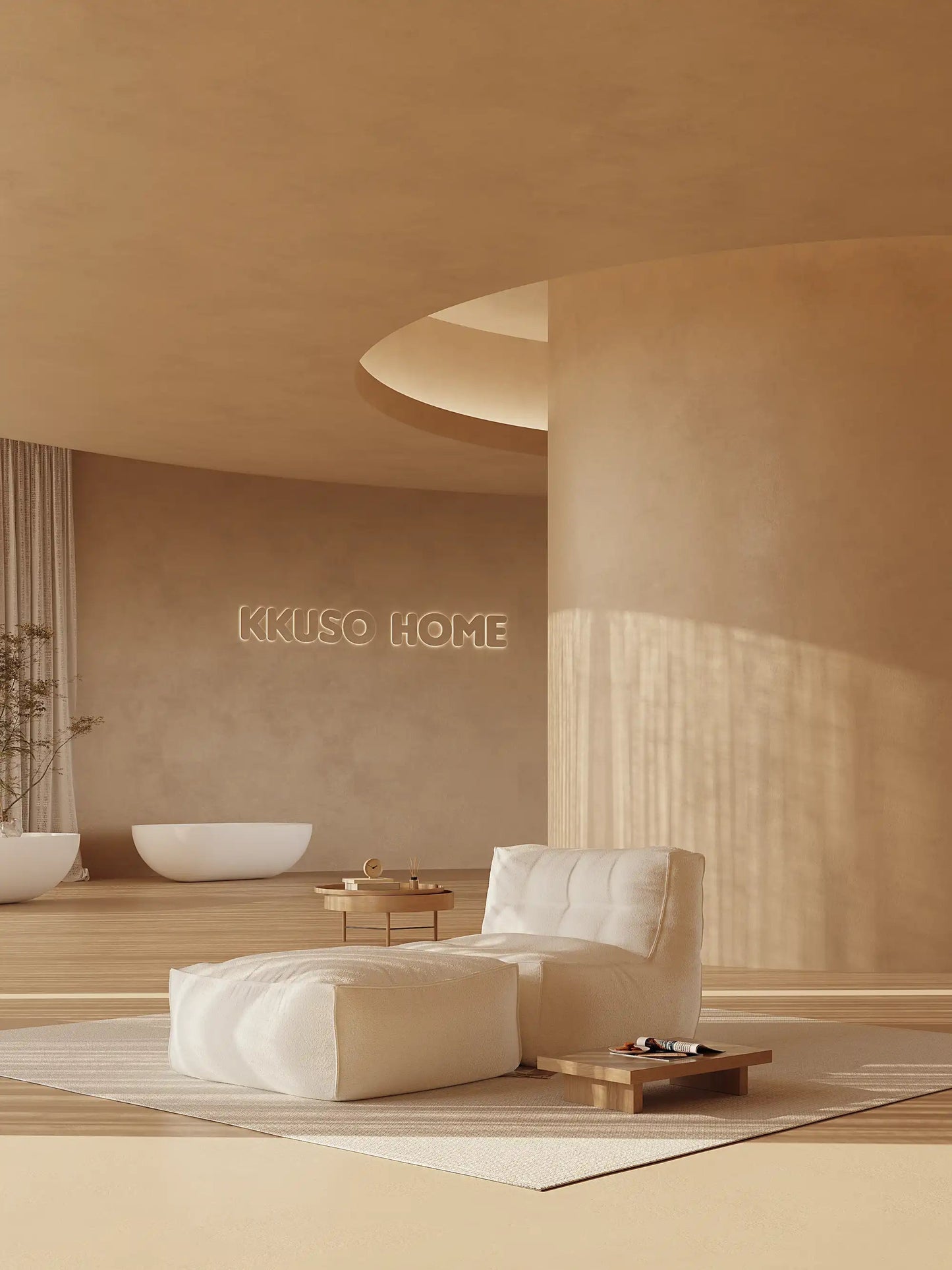 BOBO BEAN BAG OTTOMAN - BOUCLE KKUSO.HOME