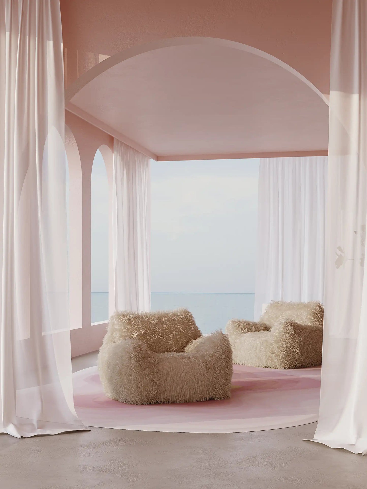 DODO BEAN BAG - FAUX FUR KKUSO.HOME