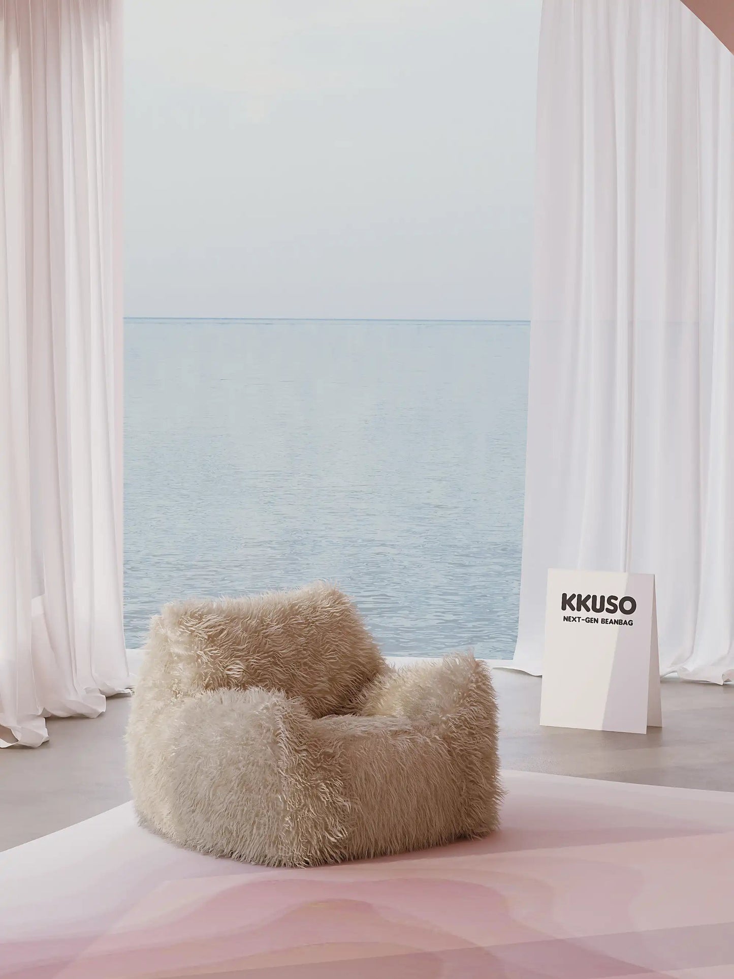 DODO BEAN BAG - FAUX FUR KKUSO.HOME