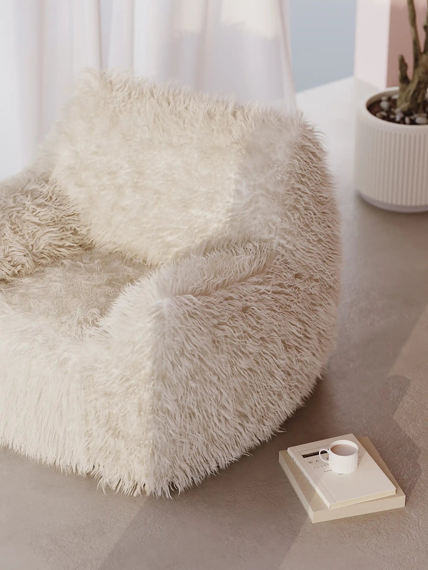 DODO BEAN BAG - FAUX FUR KKUSO.HOME