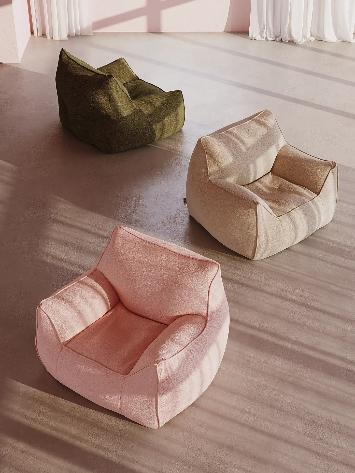 DODO BEAN BAG - TEDDY FLEECE KKUSO.HOME