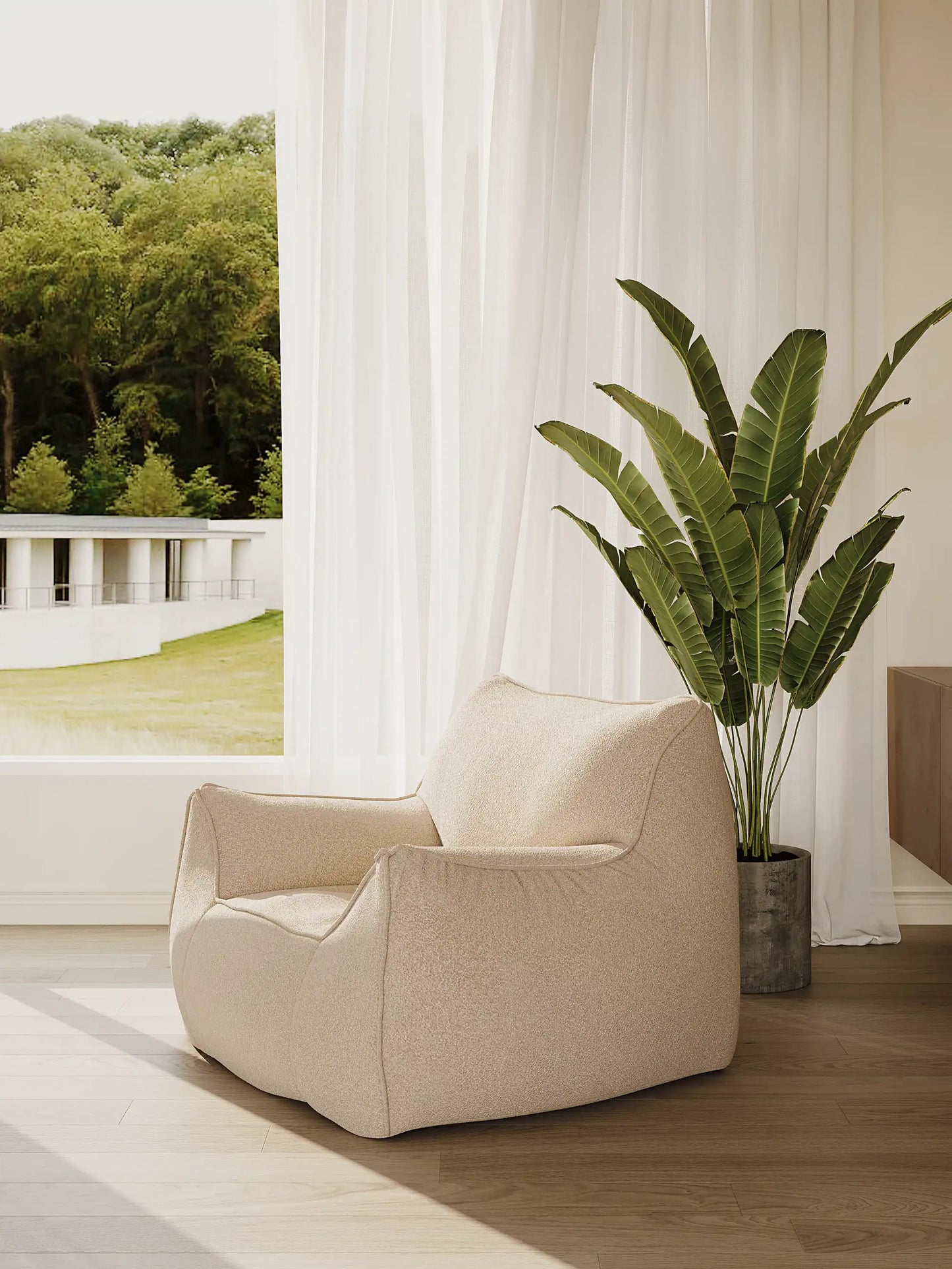 DODO BEAN BAG - TEDDY FLEECE KKUSO.HOME