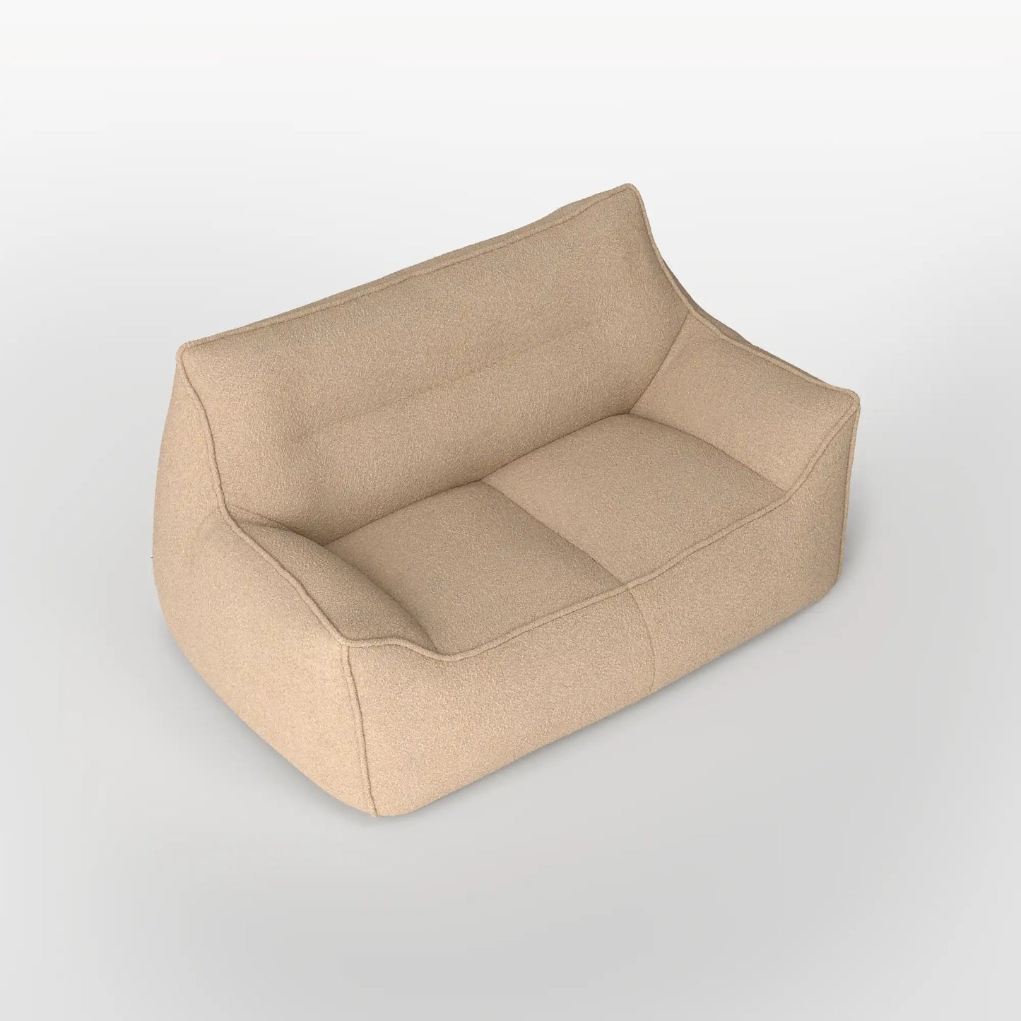 DODO BEAN BAG TWO-SEATER TEDDY KKUSO.HOME