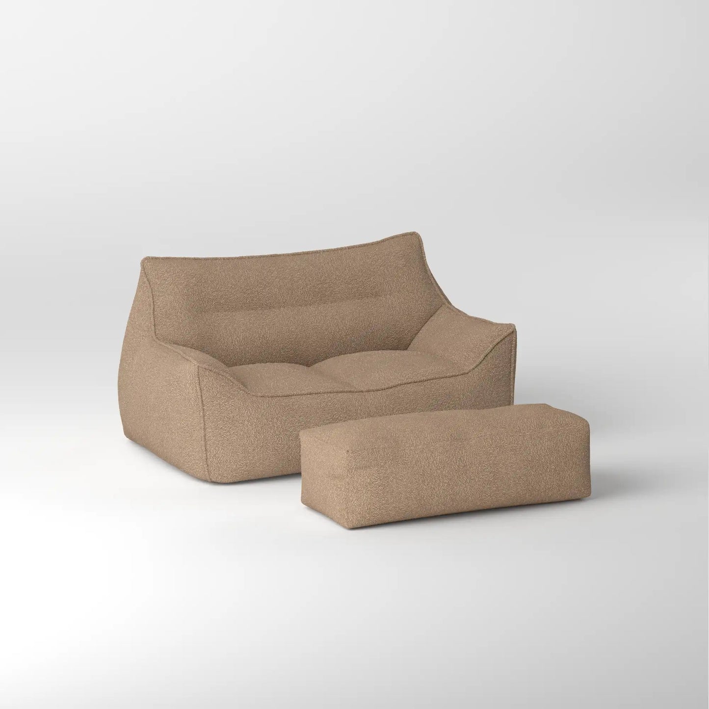 DODO BEAN BAG TWO-SEATER TEDDY KKUSO.HOME