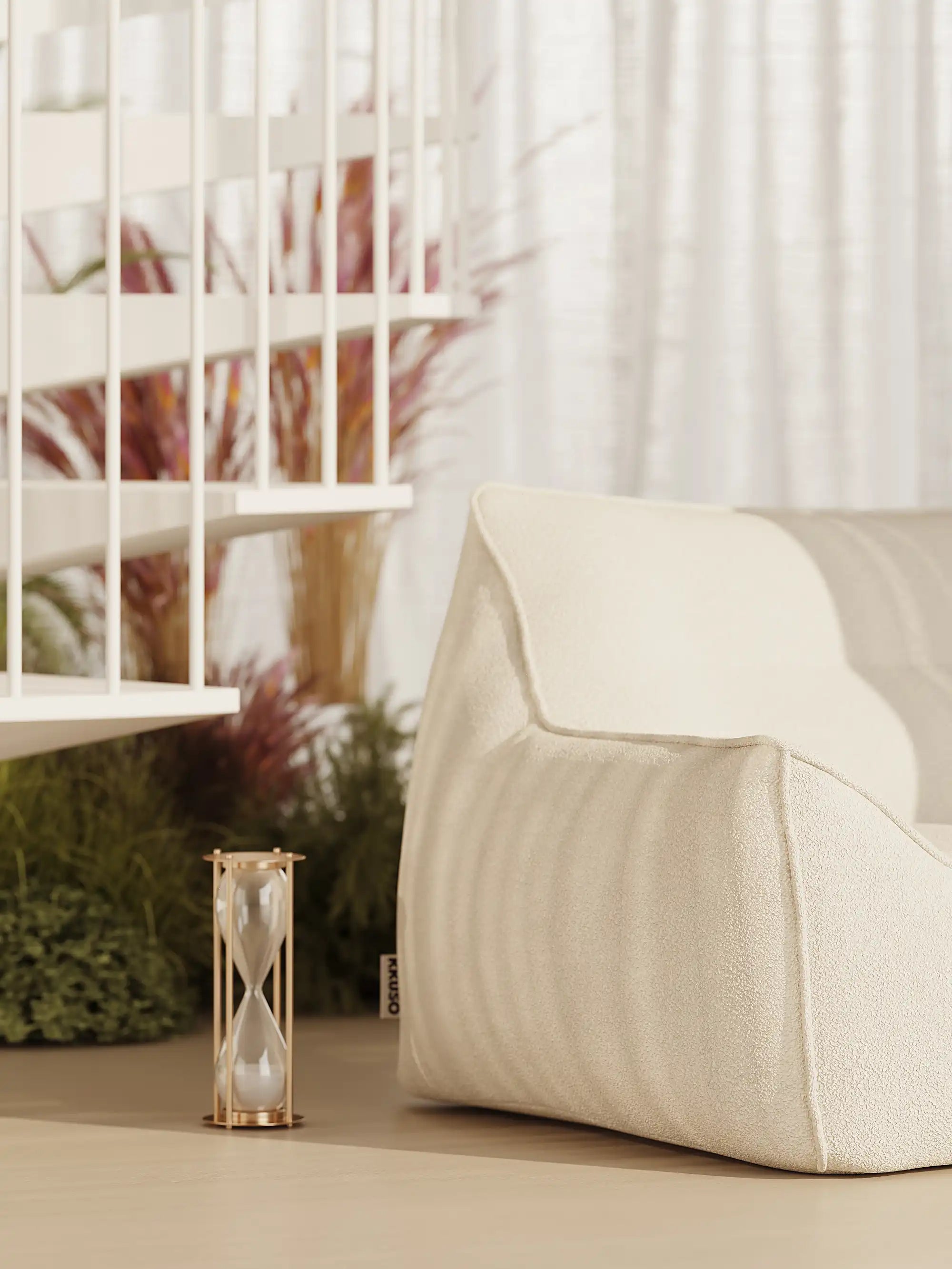 DODO BEAN BAG TWO-SEATER TEDDY KKUSO.HOME
