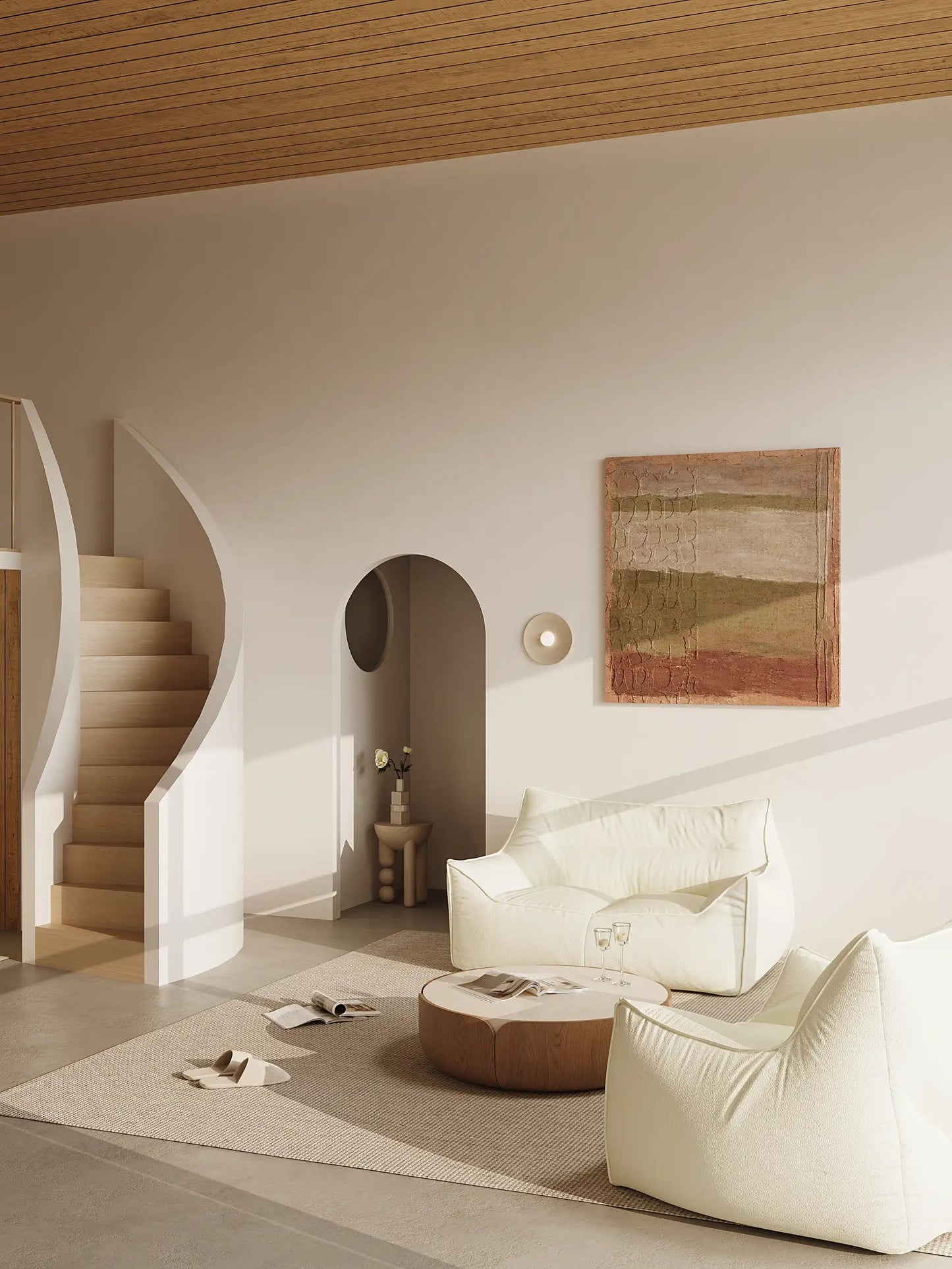 DODO BEAN BAG TWO-SEATER LEATHER KKUSO.HOME