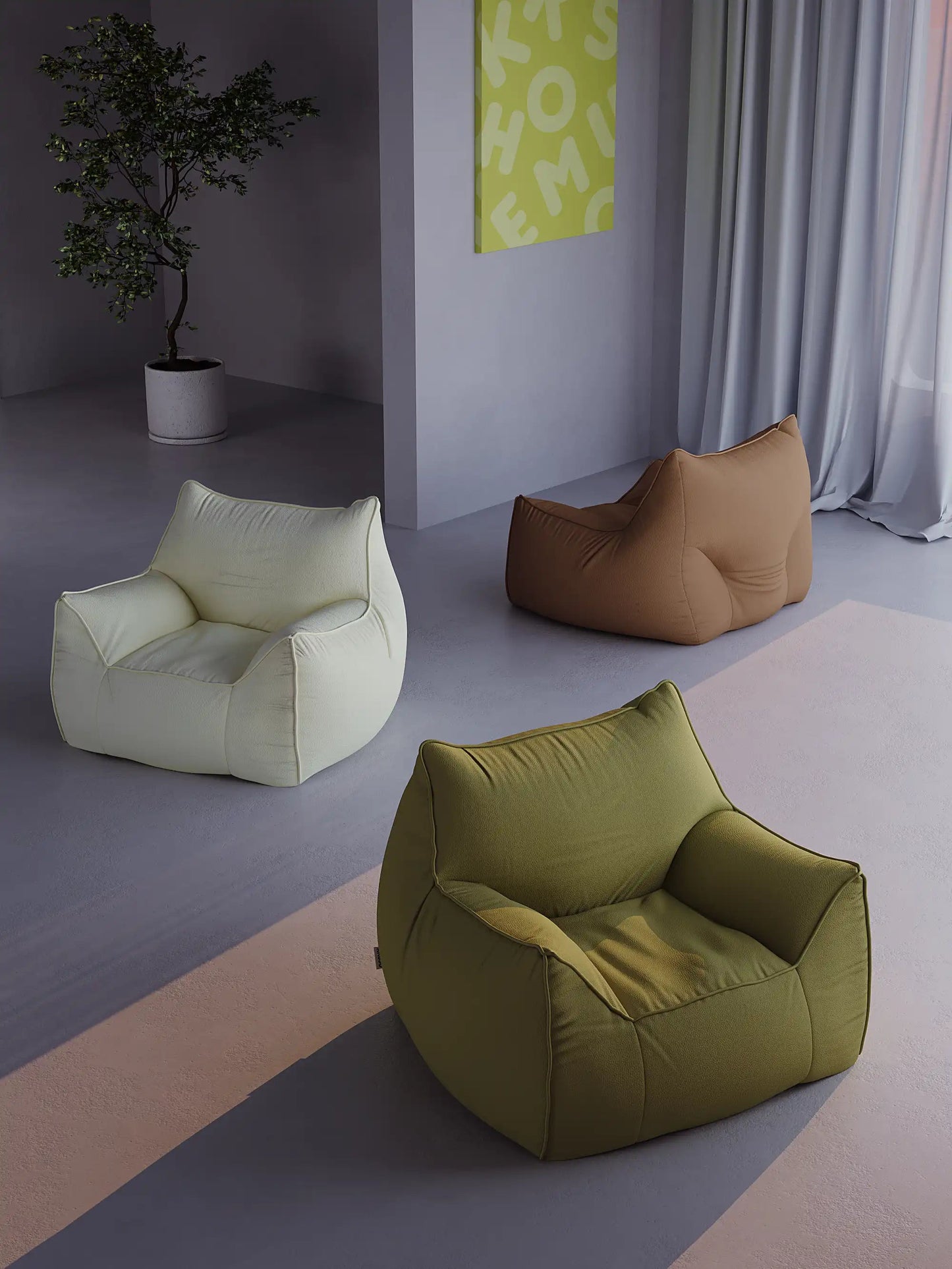 DODO BEAN BAG - VEGAN LEATHER KKUSO.HOME