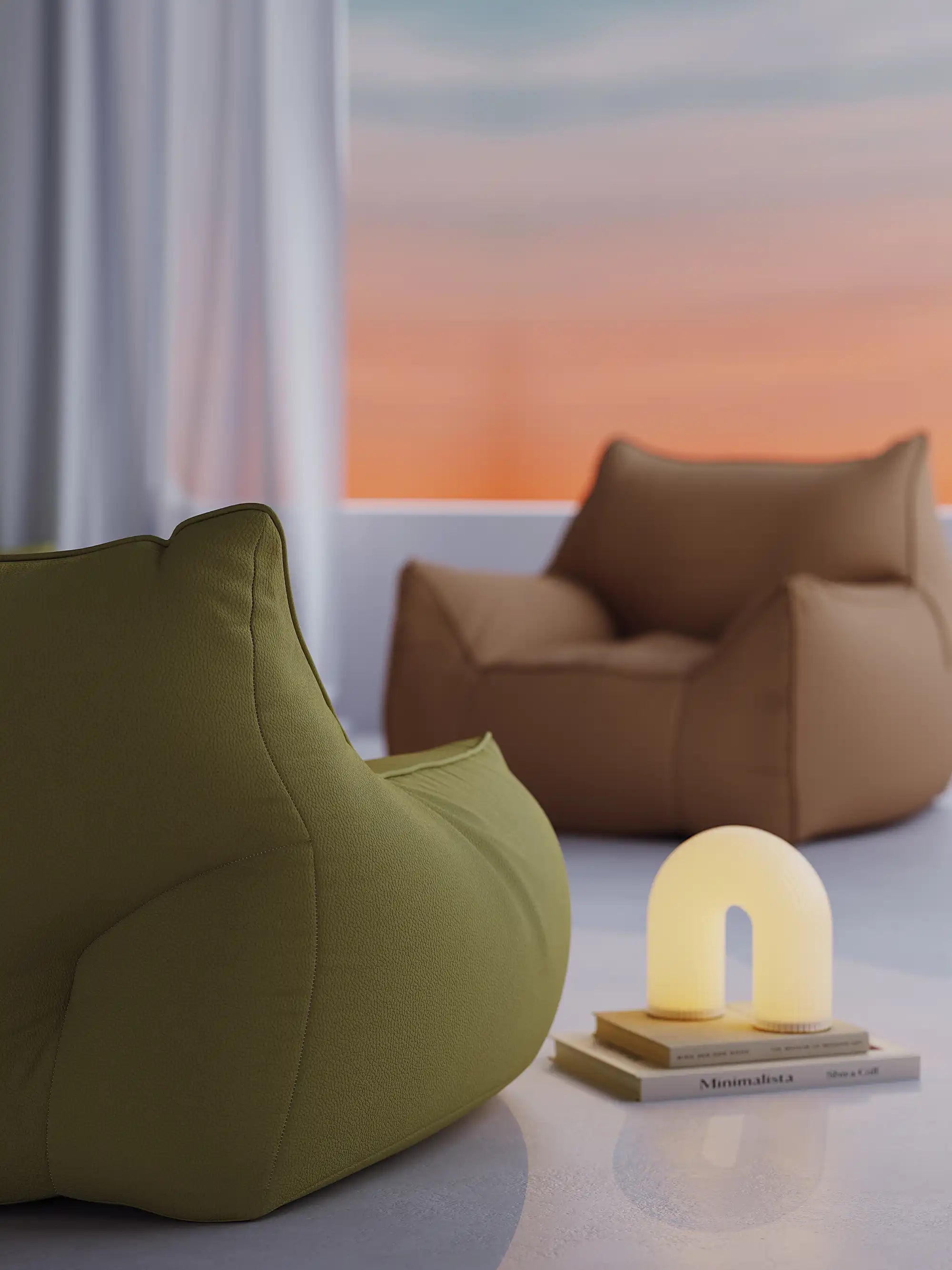 DODO BEAN BAG - VEGAN LEATHER KKUSO.HOME