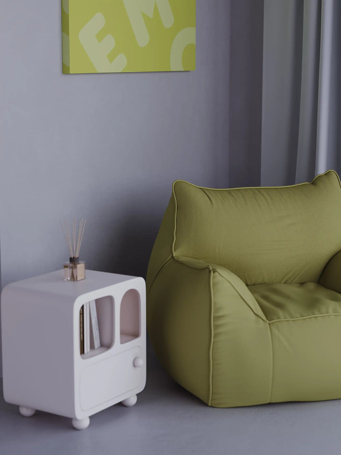 DODO BEAN BAG - VEGAN LEATHER KKUSO.HOME