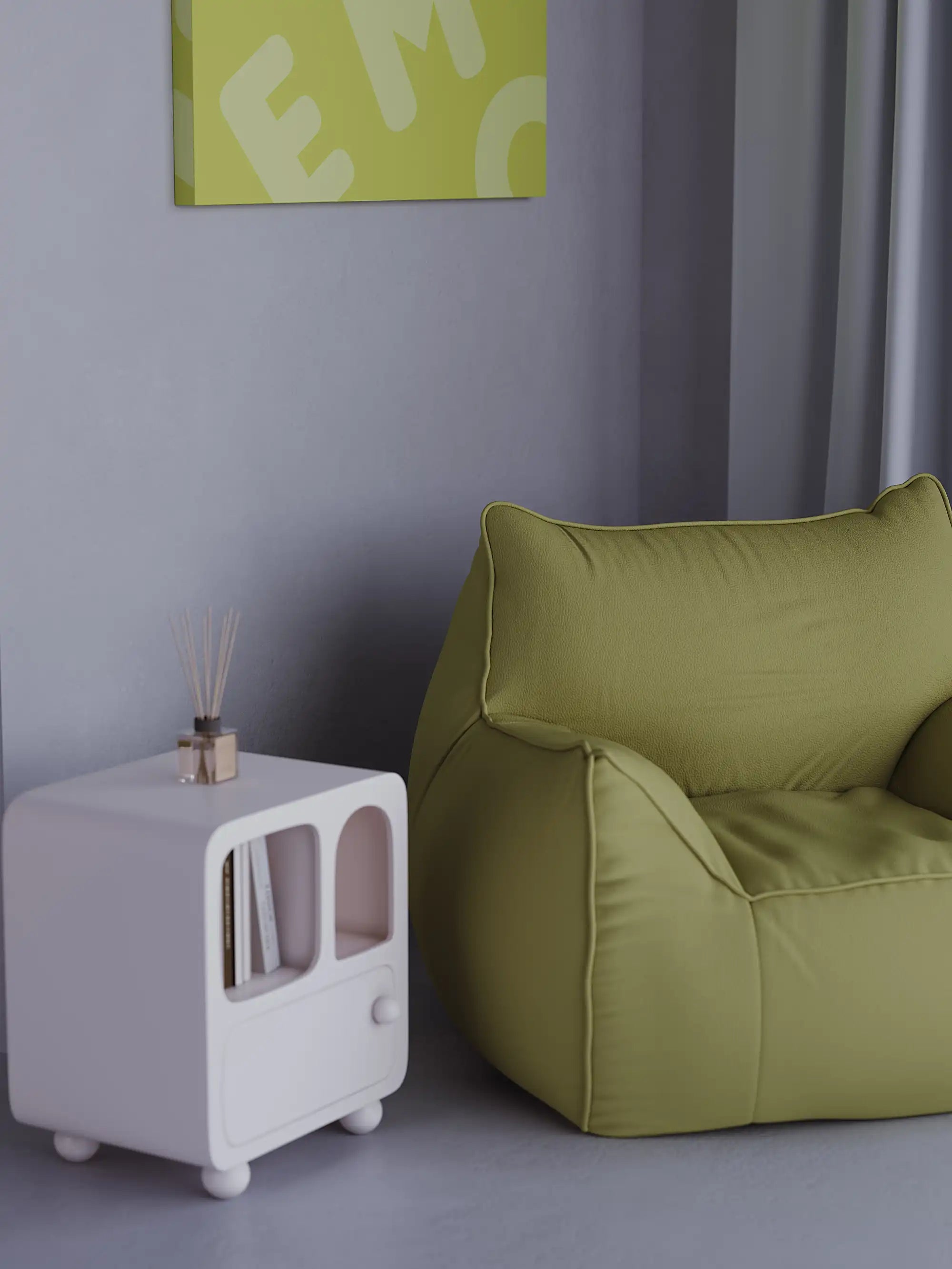 DODO BEAN BAG - VEGAN LEATHER KKUSO.HOME