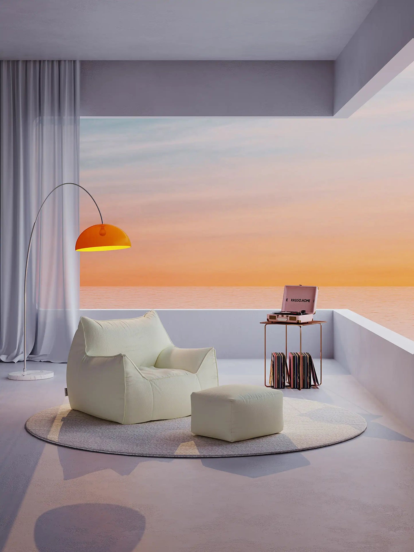 DODO BEAN BAG - VEGAN LEATHER KKUSO.HOME