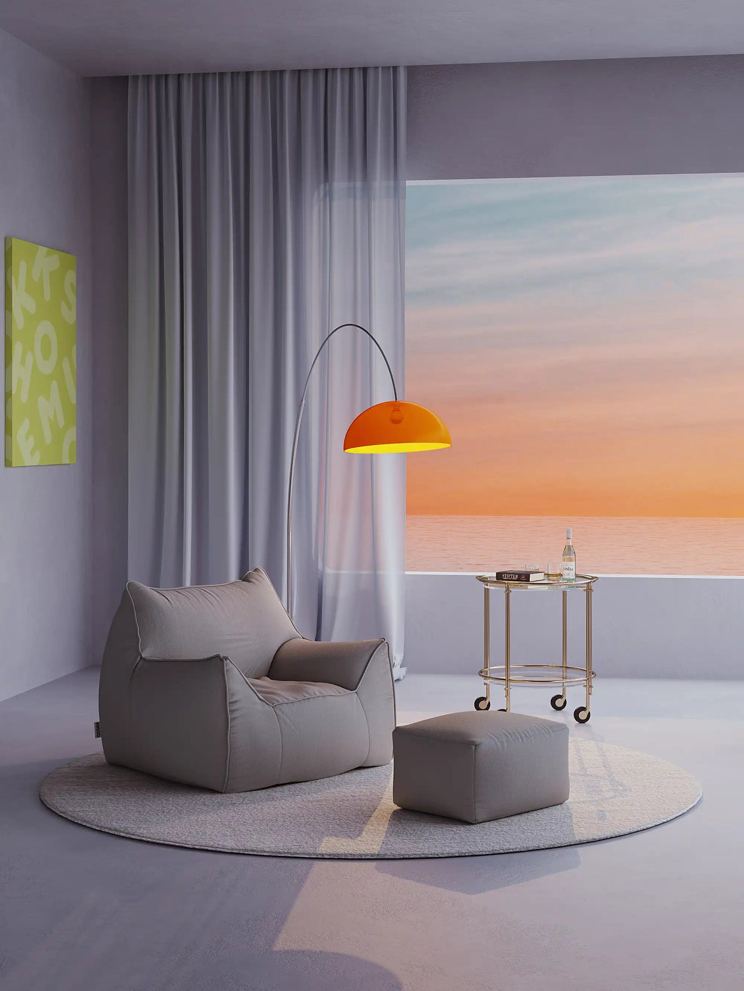 DODO BEAN BAG - VEGAN LEATHER KKUSO.HOME