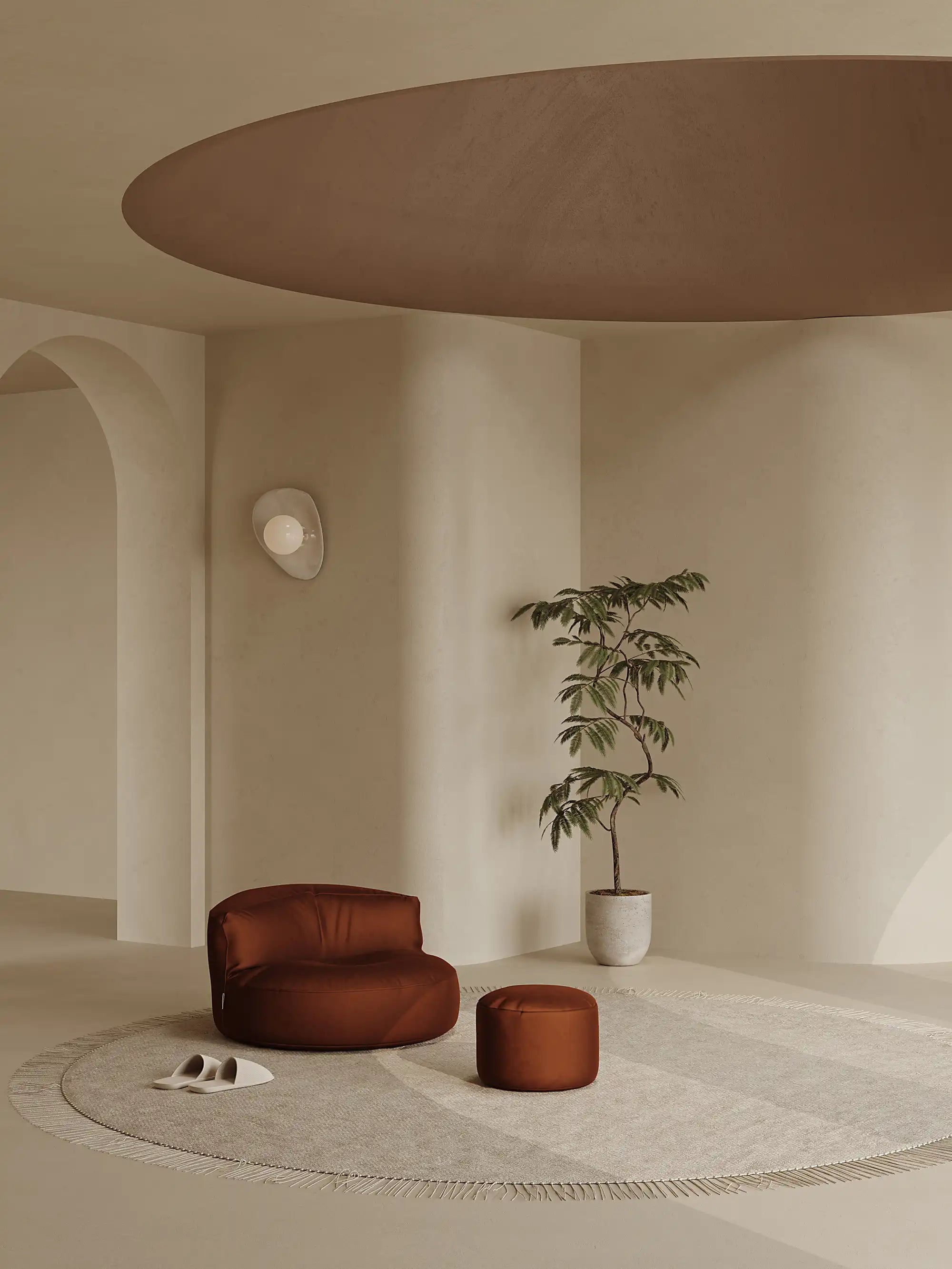 LEXIE BEAN BAG - VELVET KKUSO.HOME