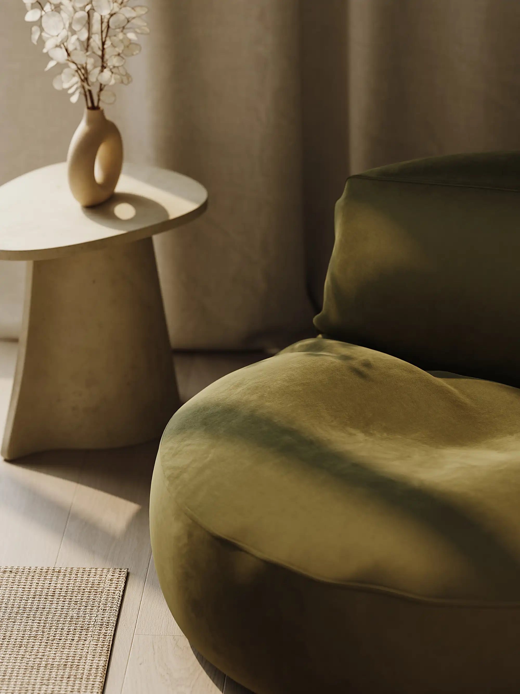 LEXIE BEAN BAG - VELVET KKUSO.HOME
