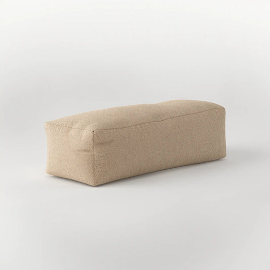 DODO RECTANGULAR OTTOMAN TWO-SEATER TEDDY FLEECE KKUSO.HOME