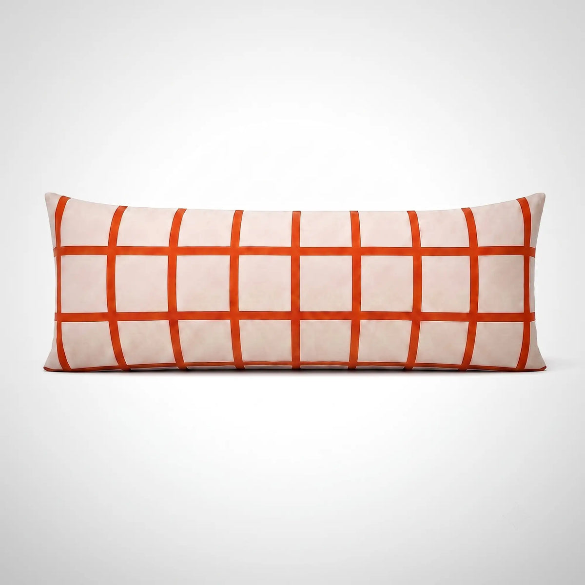 KKUSO PLUSH CUSHION - FLIP ORANGE GRID