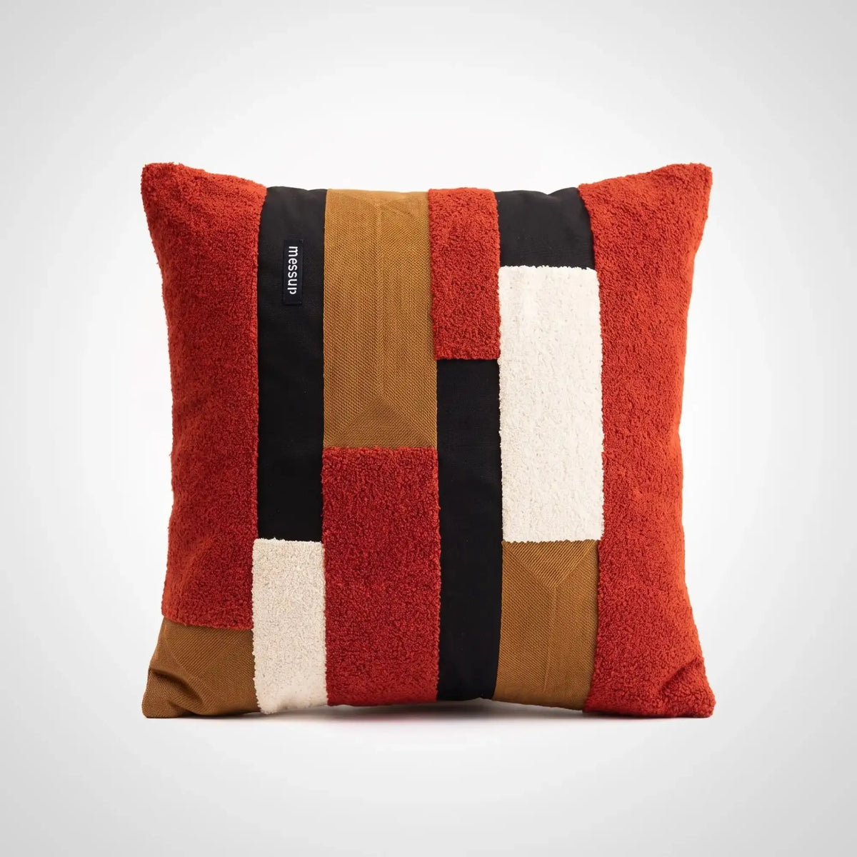 KKUSO PLUSH CUSHION - JUMBLE MIX RED