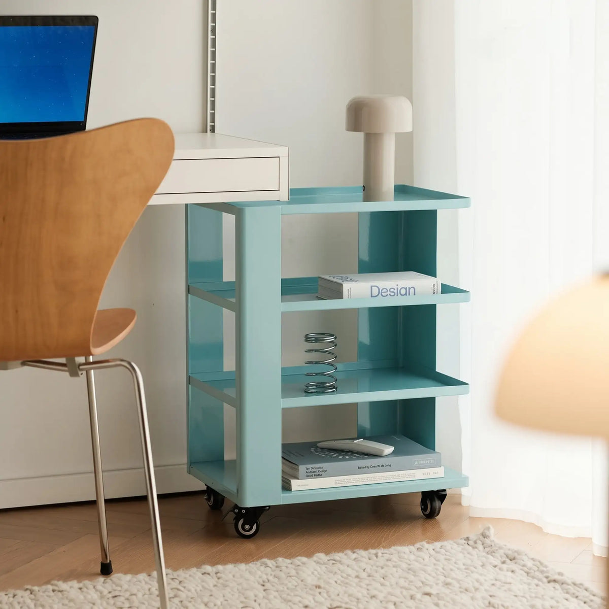 KKUSO METAL TROLLEY - RUMI AQUA BLUE
