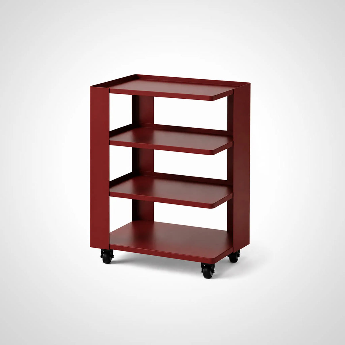 KKUSO METAL TROLLEY - RUMI BORDEAUX RED