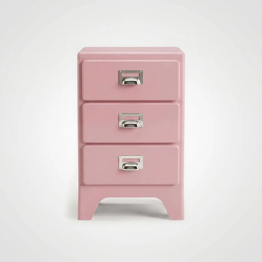 KKUSO ABS 3-DRAWER CABINET - MILO SOFT PINK