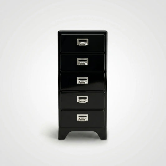 KKUSO ABS 5-DRAWER CABINET - MILO BLACK