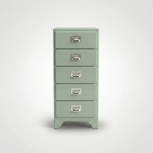 KKUSO ABS 5-DRAWER CABINET - MILO PALE OLIVE