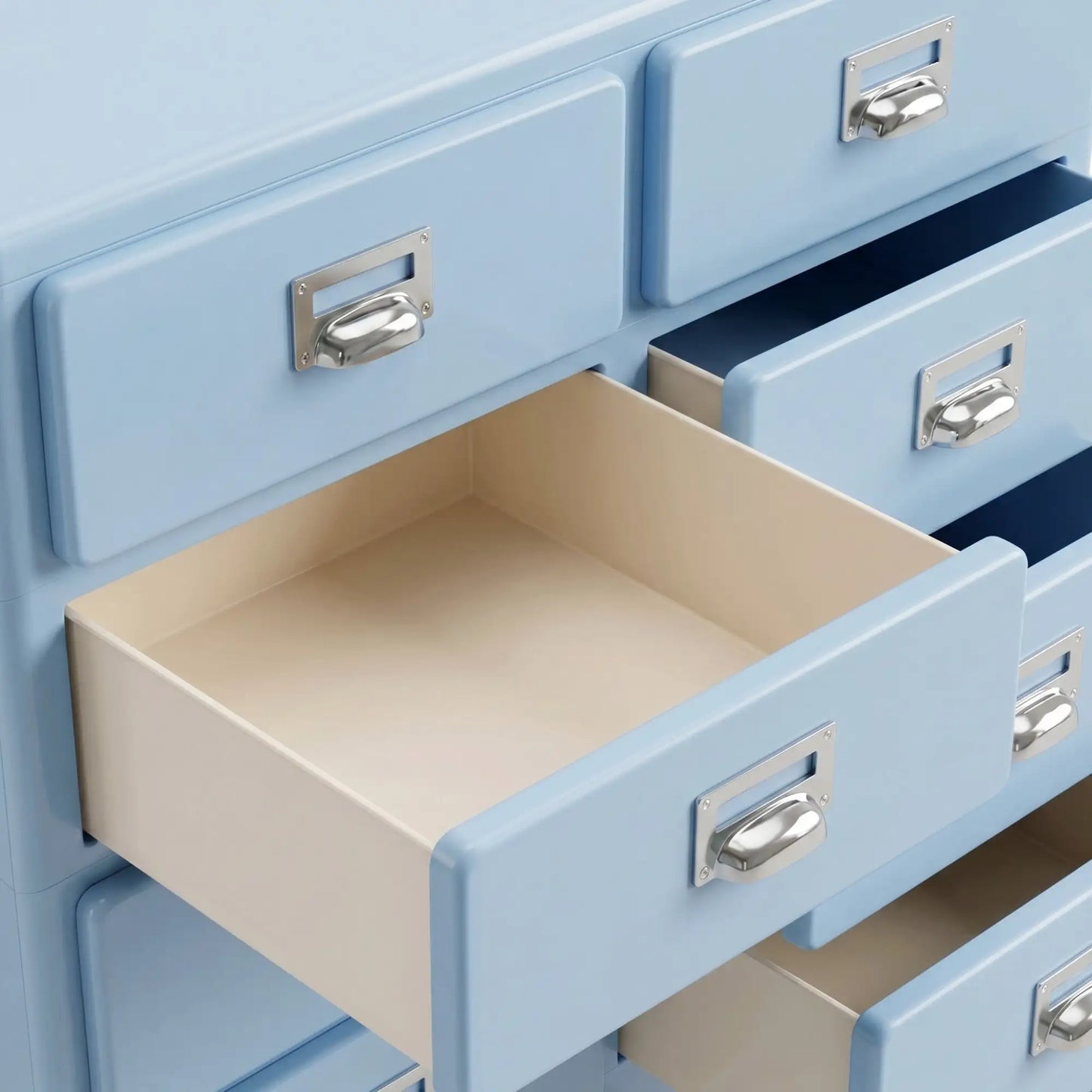 KKUSO ABS 5-DRAWER CABINET - MILO TWINS POWDER BLUE