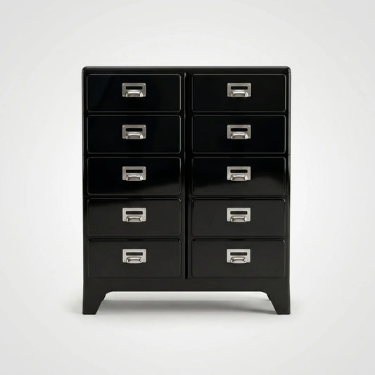 KKUSO ABS 5-DRAWER CABINET - MILO TWINS BLACK