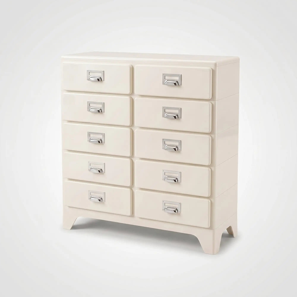 KKUSO ABS 5-DRAWER CABINET - MILO TWINS ALMOND MILK