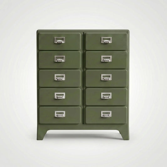 KKUSO ABS 5-DRAWER CABINET - MILO TWINS DEEP EMERALD