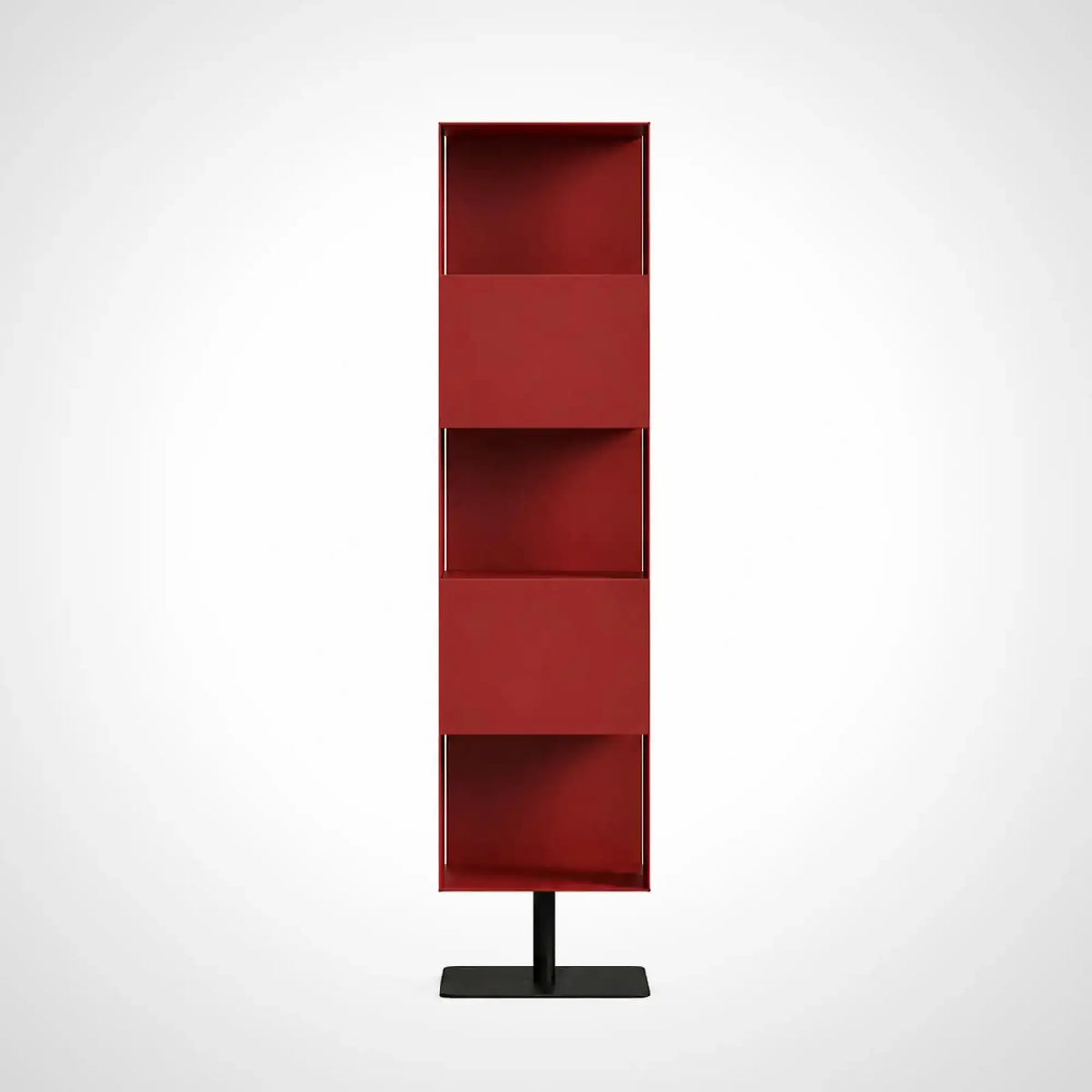 KKUSO METAL SHELF - CUBI BORDEAUX RED
