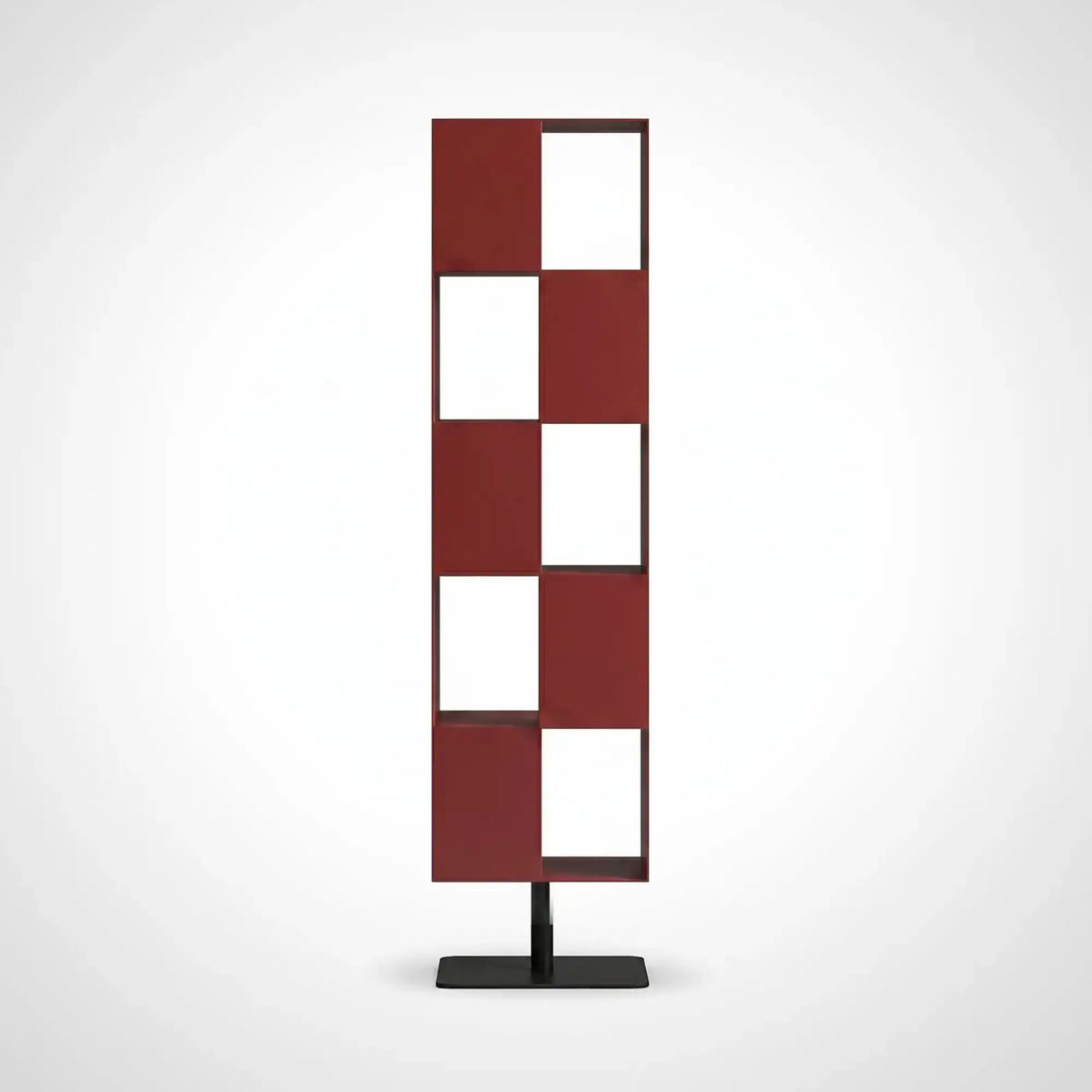 KKUSO METAL SHELF - CUBI BORDEAUX RED