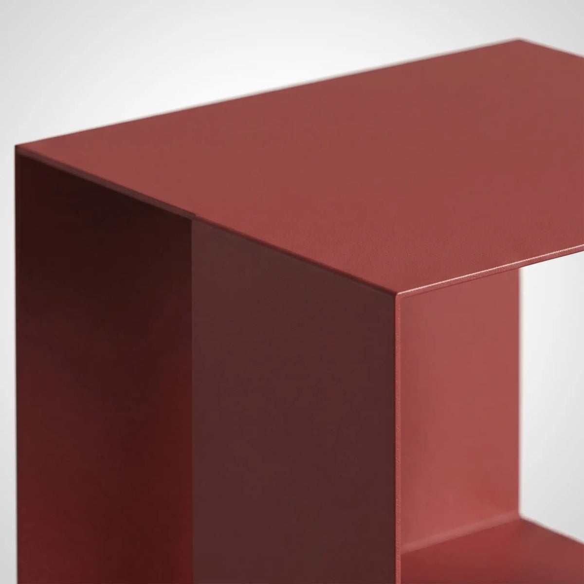 KKUSO METAL SHELF - CUBI BORDEAUX RED