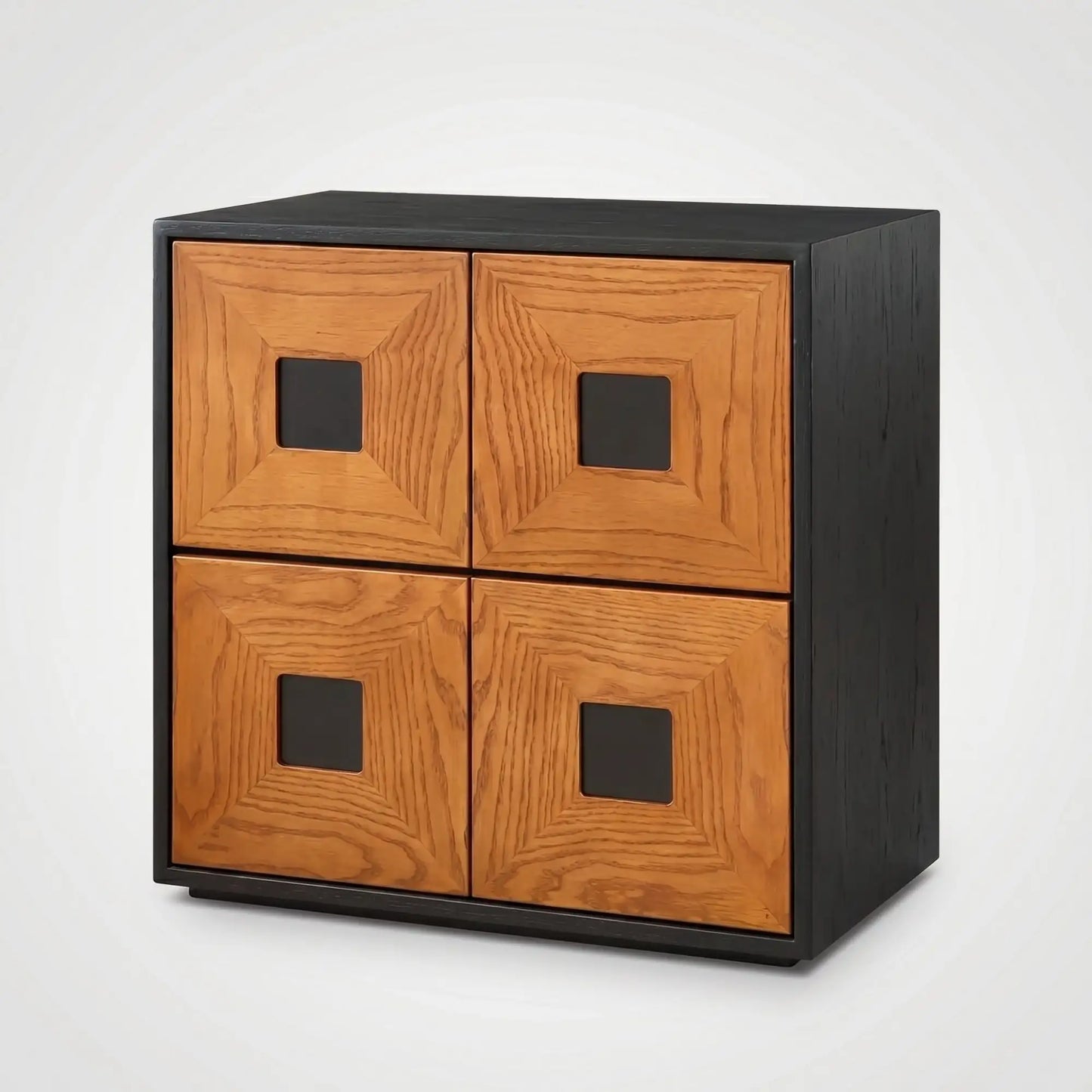 KKUSO WOODEN 2-DRAWER CABINET - OAKI