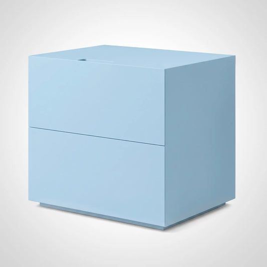 KKUSO WOODEN BEDSIDE TABLE - TUTU POWDER BLUE