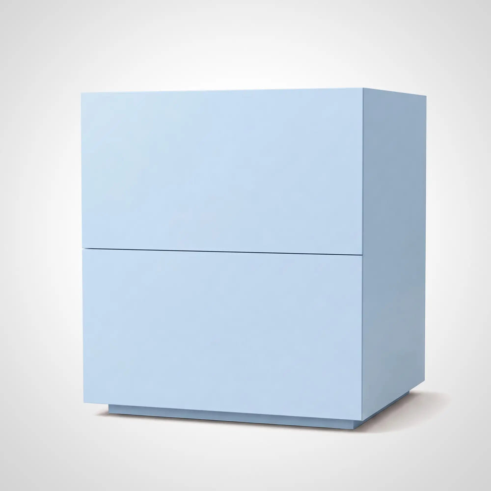KKUSO WOODEN BEDSIDE TABLE - TUTU POWDER BLUE