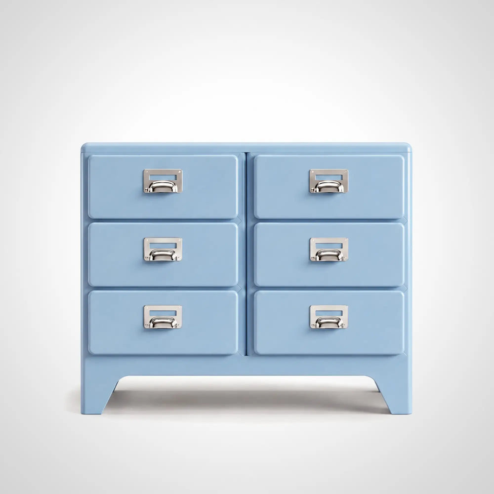 KKUSO ABS 6-DRAWER CABINET - MILO TWINS POWDER BLUE
