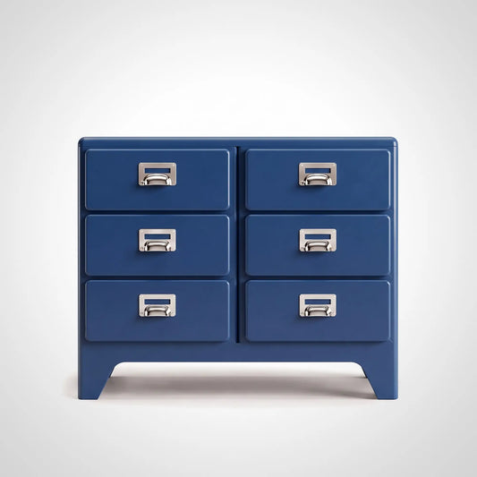 KKUSO ABS 6-DRAWER CABINET - MILO TWINS DUSTY BLUE