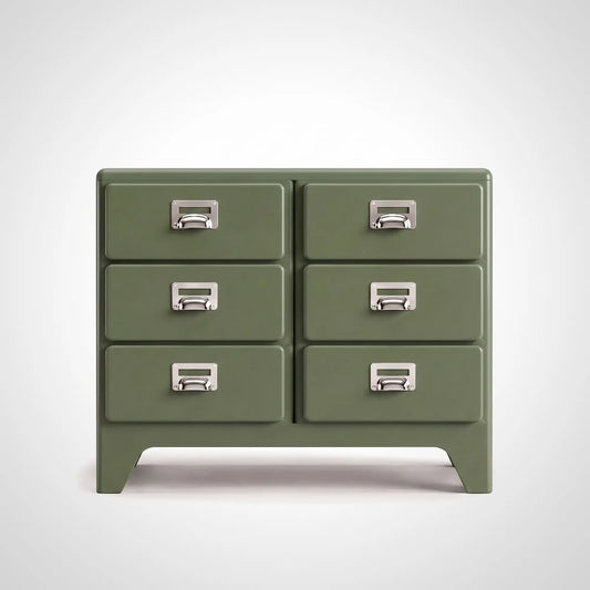 KKUSO ABS 6-DRAWER CABINET - MILO TWINS DEEP EMERALD