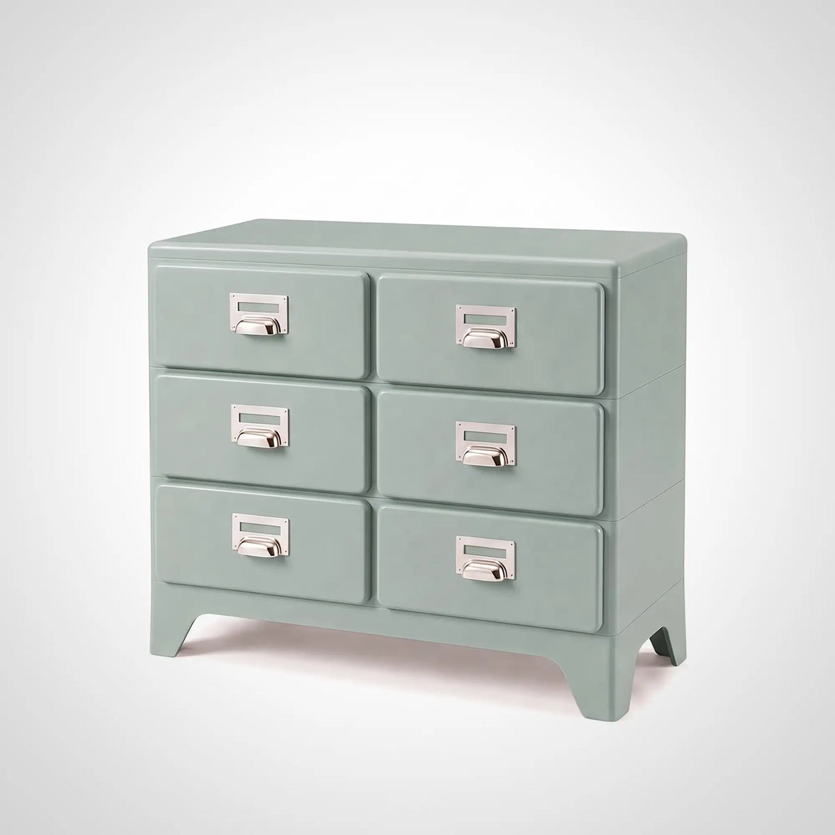 KKUSO ABS 6-DRAWER CABINET - MILO TWINS PALE OLIVE