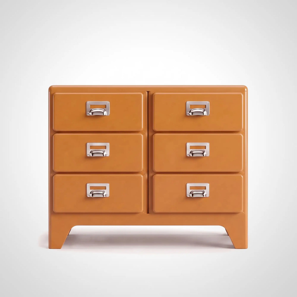 KKUSO ABS 6-DRAWER CABINET - MILO TWINS RETRO ORANGE