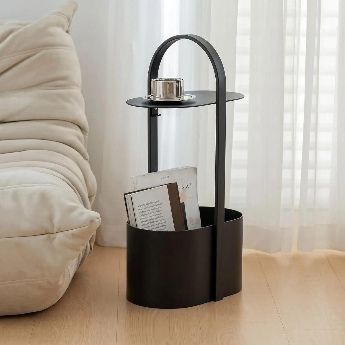 KKUSO METAL SIDE TABLE - HESS BLACK