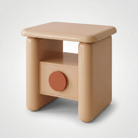 KKUSO WOODEN BEDSIDE TABLE - SUNNY