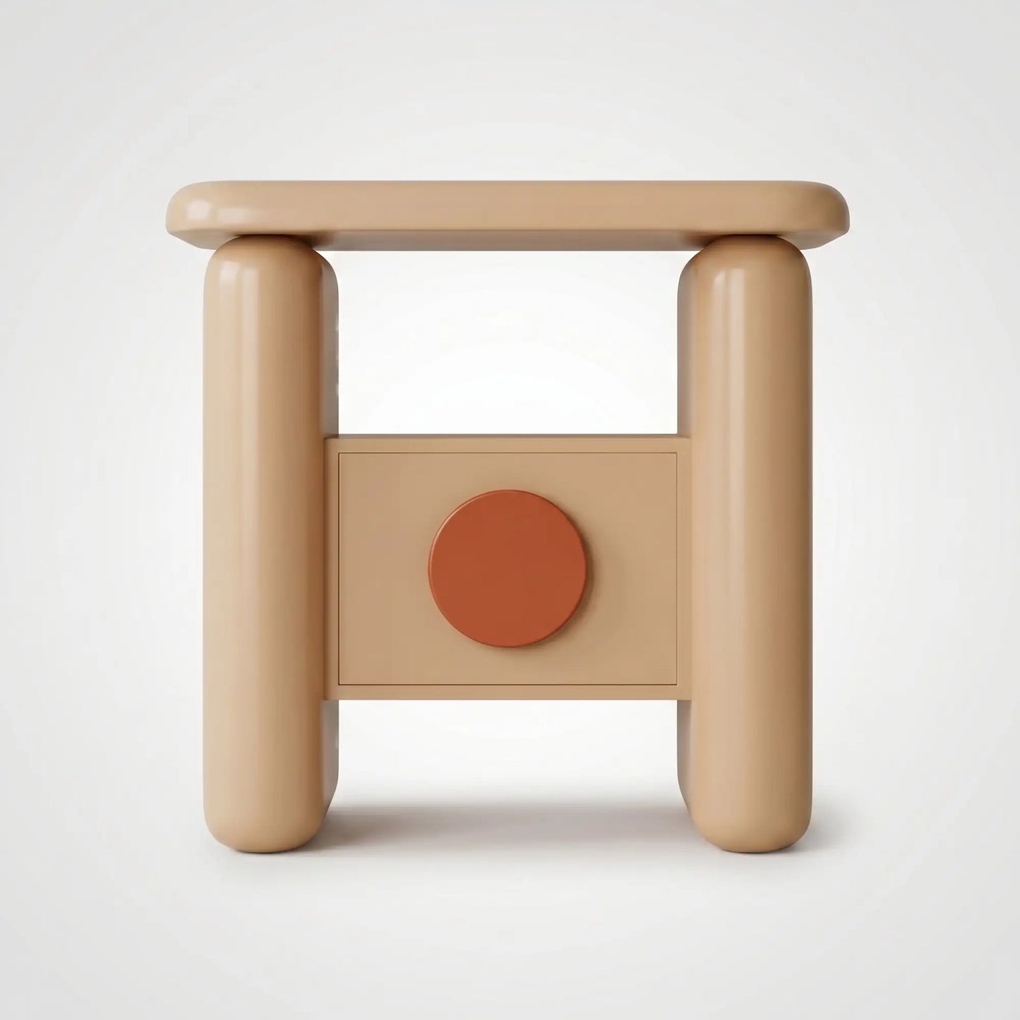 KKUSO WOODEN BEDSIDE TABLE - SUNNY