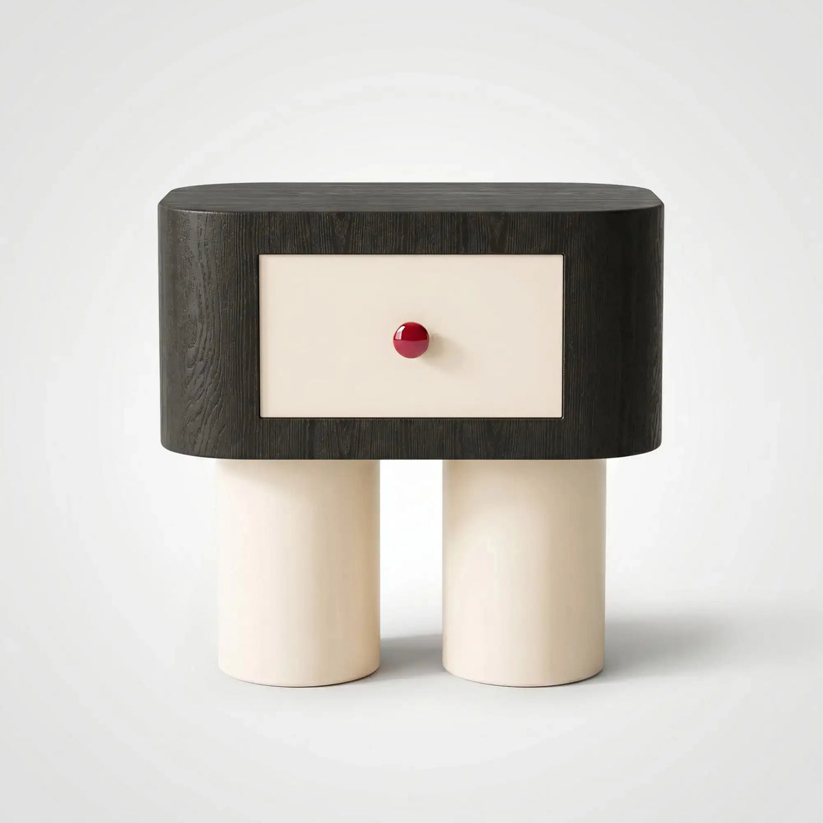 KKUSO WOODEN BEDSIDE TABLE - ROBO BLACK OAK
