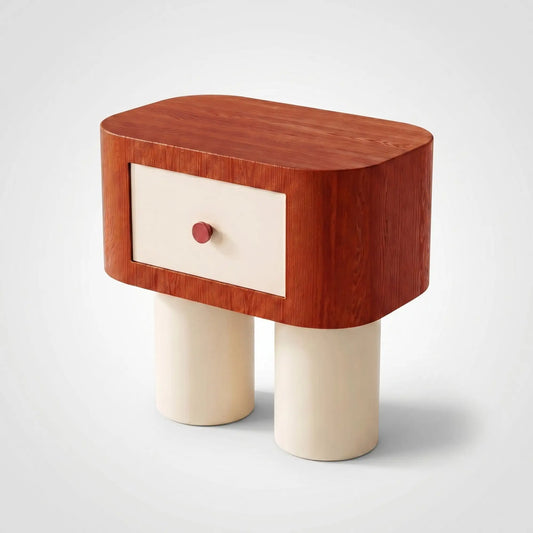 KKUSO WOODEN BEDSIDE TABLE - ROBO