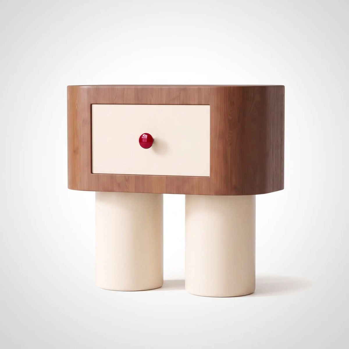 KKUSO WOODEN BEDSIDE TABLE - ROBO WARM OAK