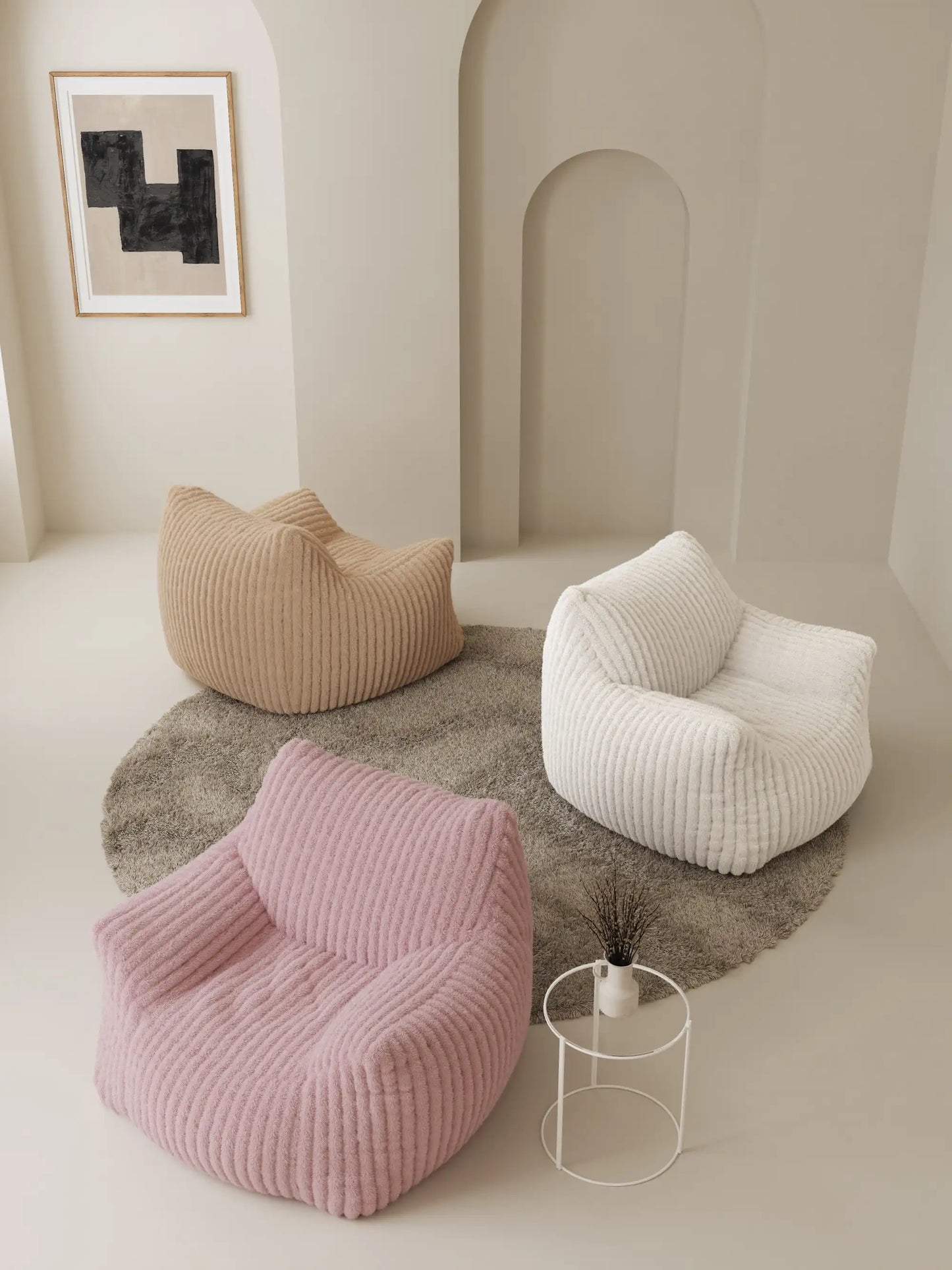 DODO LOUNGE CHAIR - CHANNEL CORD SOFT CAROL